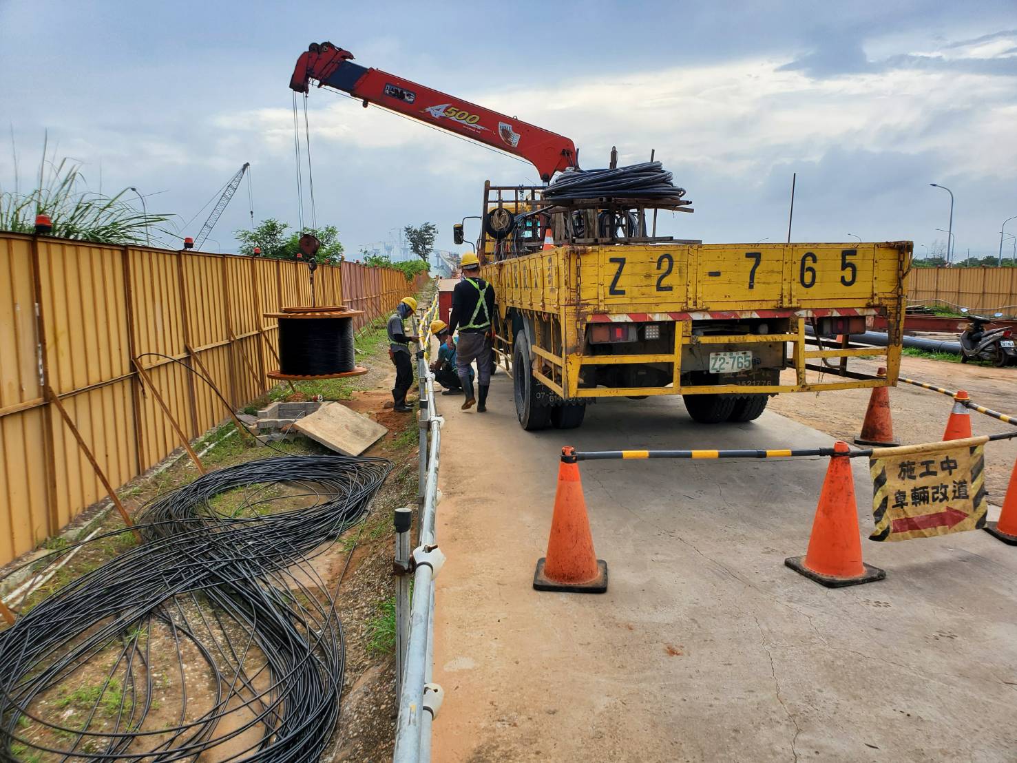 電話線路佈放作業1