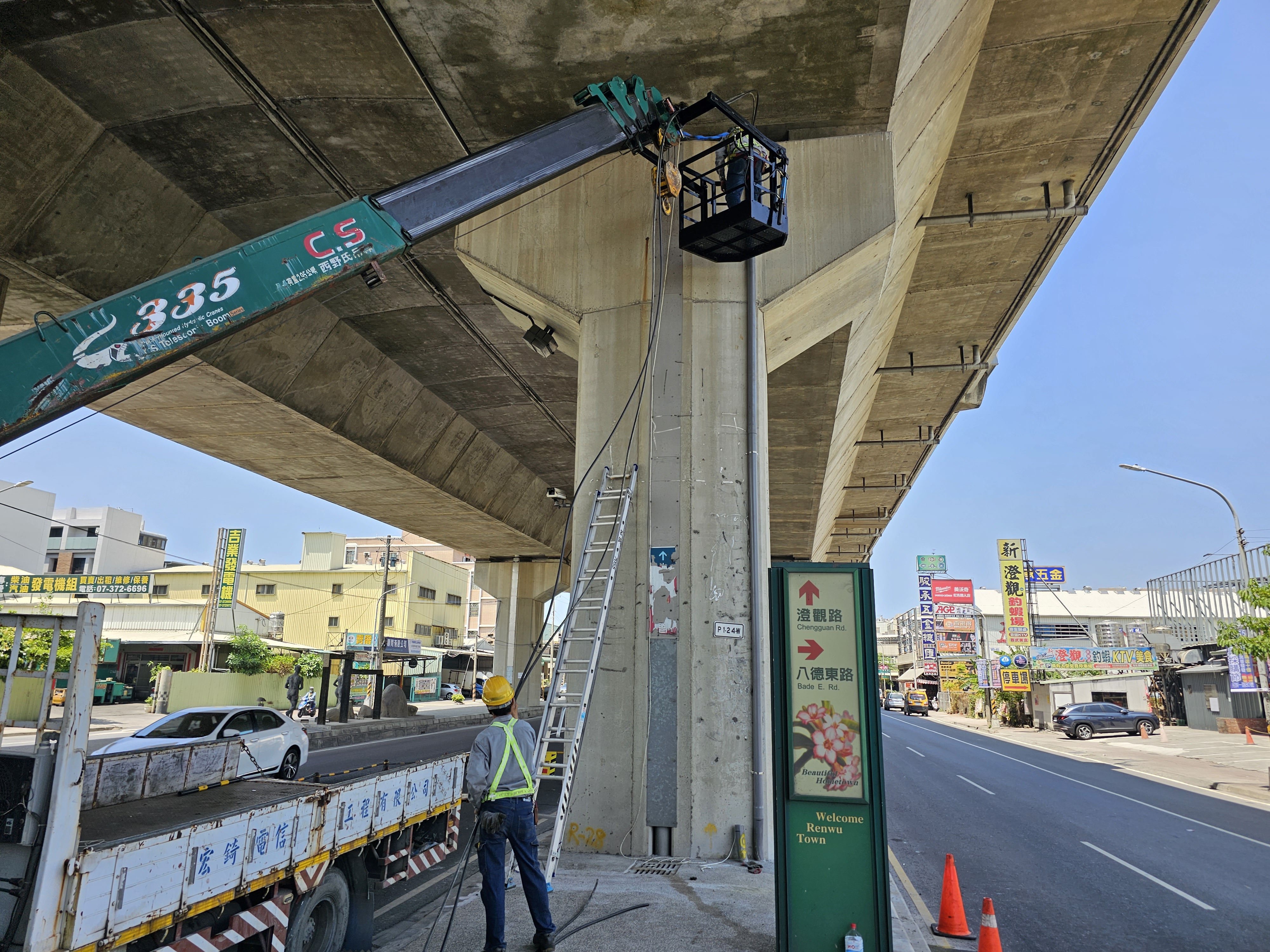 電話線路佈放作業1