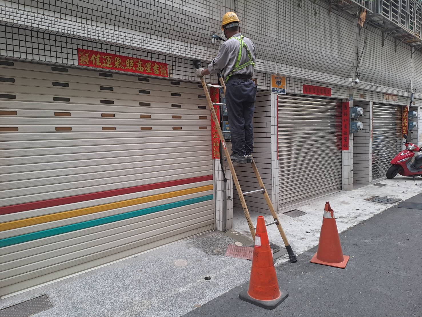 電話線路佈放作業3